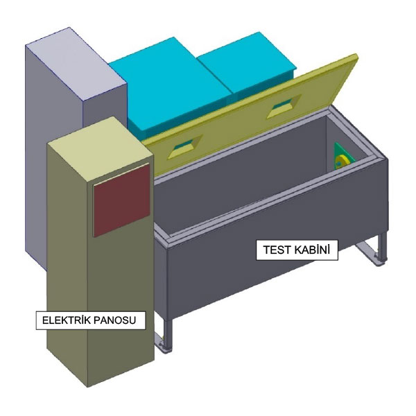 Hortum Dayanım Test Ünitesi (Düşük Basınç) Genel 3D